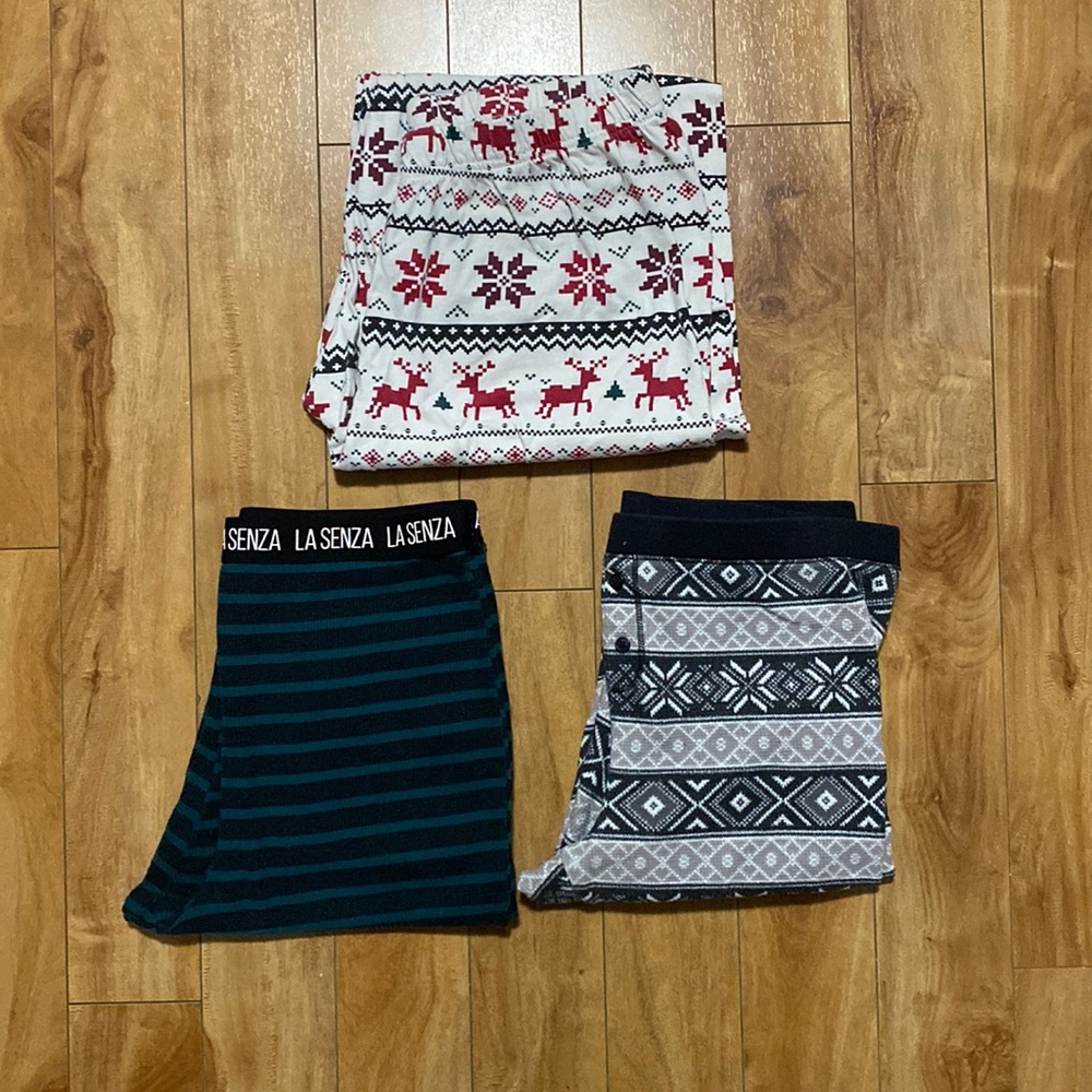 3 Christmas women’s pajama pants
